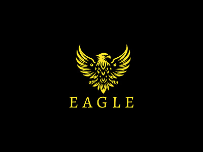 EAGLE LOGO agency america bird black black eagle logo branding branding eagle logo eagle fly flying freedom graphic design logo logo for sale ompany ui ux vector wing wings