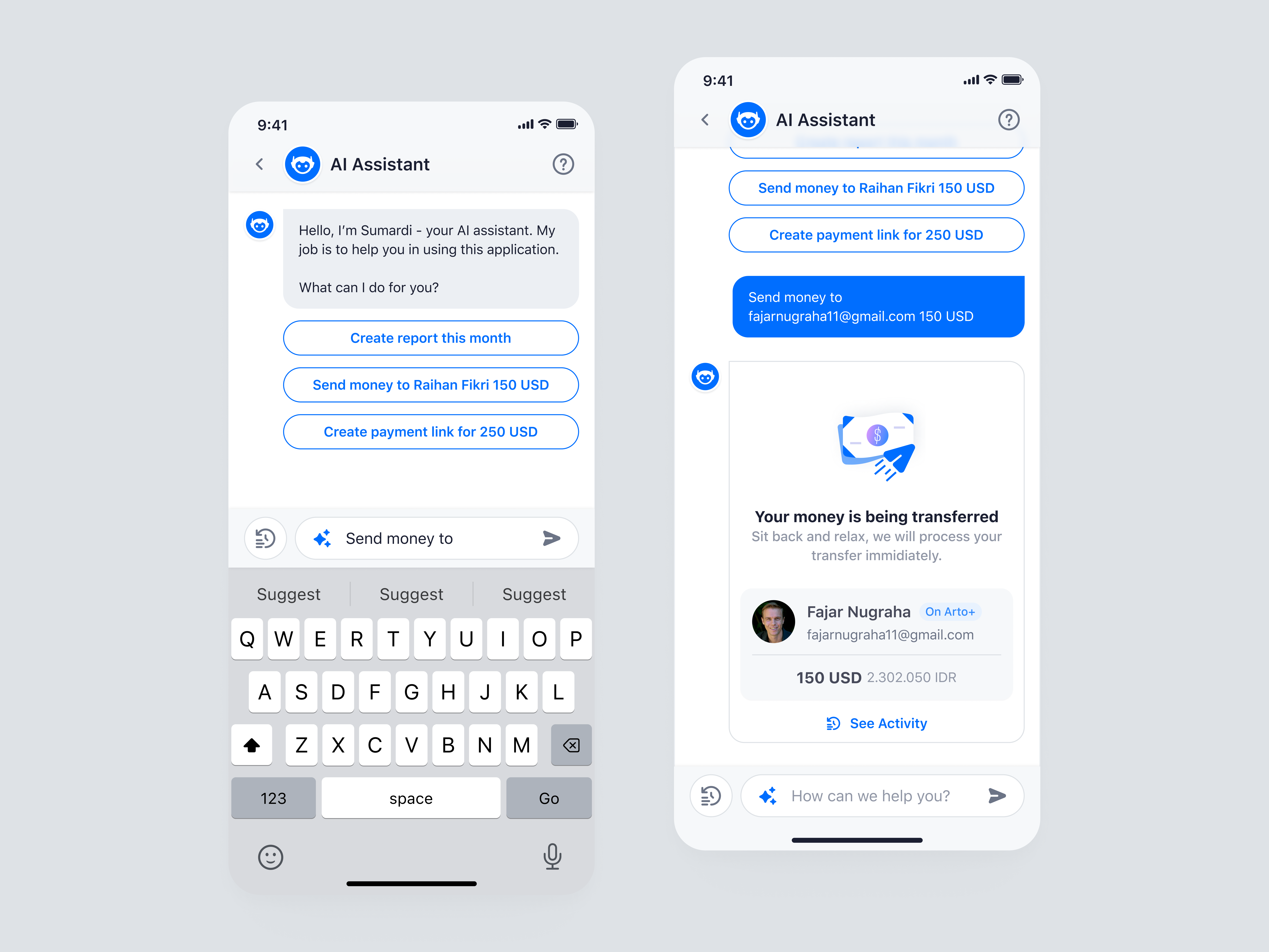 Arto Plus Mobile - AI Assistant Case Study ai assistant app finance management mobile product design saas ui ux