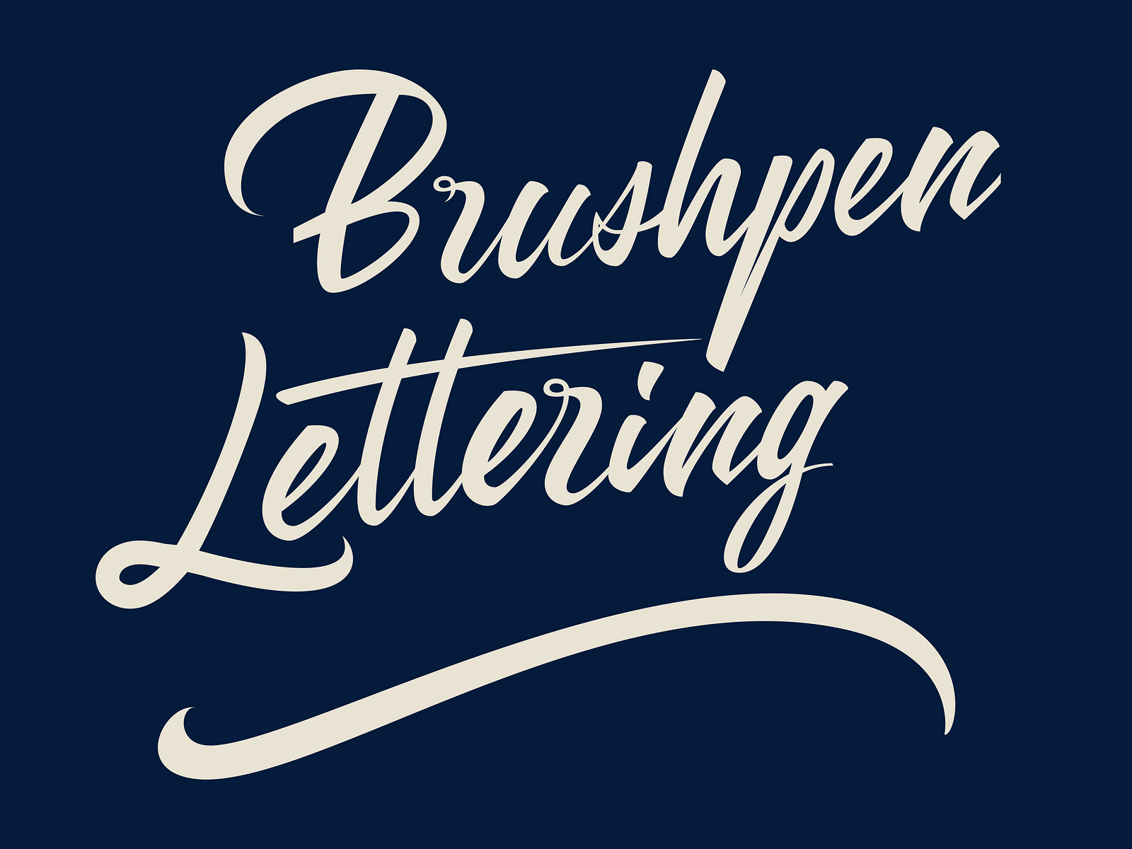 Brushpen Lettering by Aliaksei Zykau on Dribbble