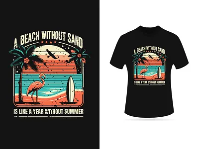 Vintage summer t shirt design 3d animation branding design graphic design logo motion graphics summer summer t shirt t shirt ui vintage sumemr t shirt