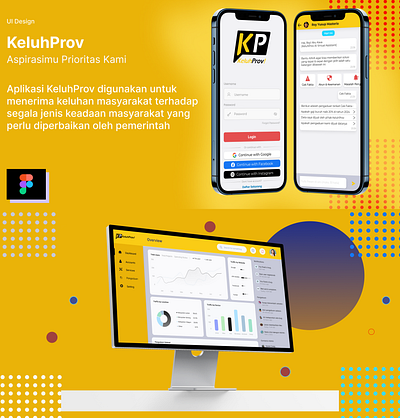 KeluhProv!(E-Complaint) design figma graphic design mobile students ui
