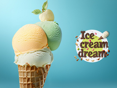 IceCreamDream.Summer: apple orchard. branding creaive design graphic design ideas illustration keyvisual