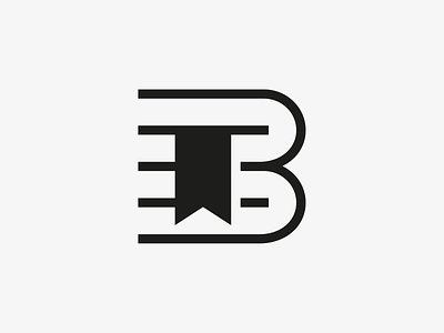 Book & Tag book brand branding design graphic design logo logodesign logodesigner logomark logos logotype monogram tb monogram vector
