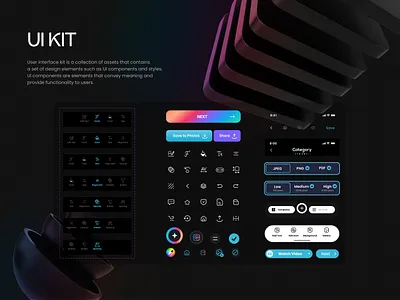 UI-Kit app app design button design figma icon design ios app ios design logo app product design sesign system style guide ui ui assets ui design ui kit uiux design vibrant design