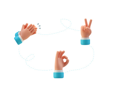 3D Hands 3d 3d assests 3d hand 3d icon hand icon iconasset iconpack icons