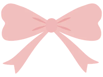 Pink Bow bow illustration