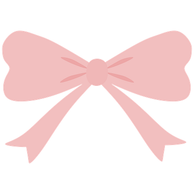 Pink Bow bow illustration