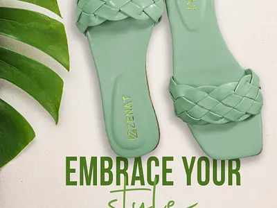 Social media post for a footwear brand branding graphic design marketing social media