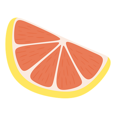 Grapefruit Slice grapefruit illustration