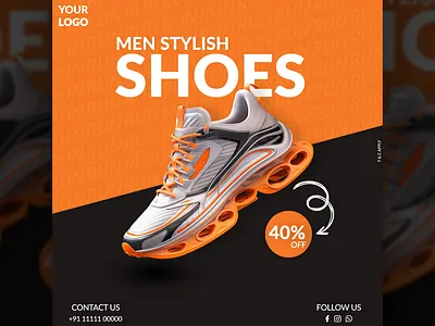 Shoe Advertising Product Design Flyer advertising banner branding design flyer graphic design marketing banner photoshop poster