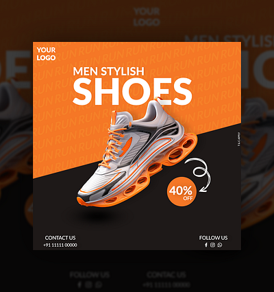 Shoe Advertising Product Design Flyer advertising banner branding design flyer graphic design marketing banner photoshop poster