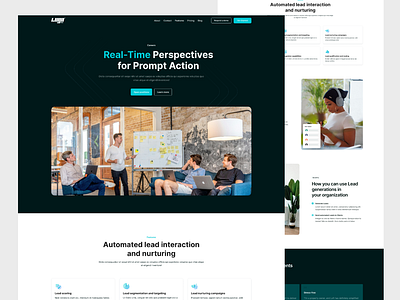 Automatic Lead Generations SAAS Website Design automatic business company corporate design marketing uiux user interface web design website