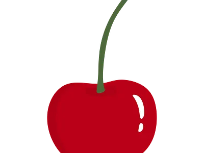 Cherry cherry fruit illustration