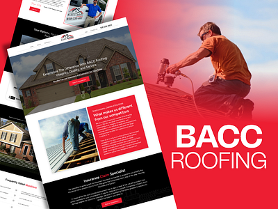 Website Design: For A Roofing & Restoration Company in U.S. bacc roofing branding design design agency development icon pro solutions iconprosolution roofing company roofing restoration ui ux web webdesign website website design