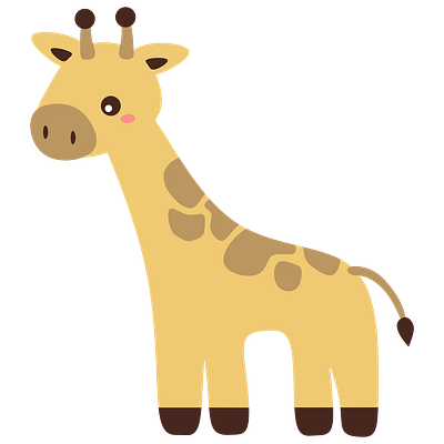 Giraffe giraffe illustration zoo animals