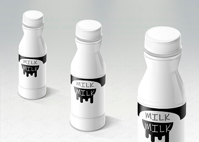 Milk bottle branding graphic design logo logomilk milk
