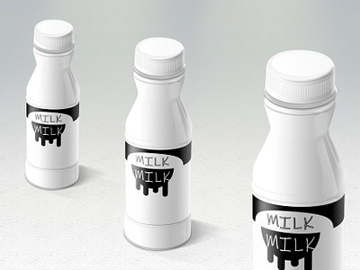 Milk bottle branding graphic design logo logomilk milk