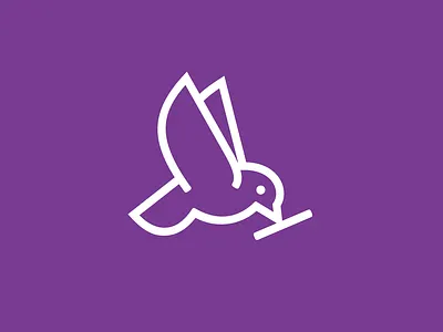 Builder Bird animal bird branding build builder flight fly graphic design logo nest