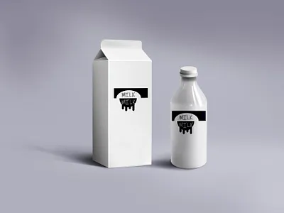 box milk branding graphic design logo logomilk