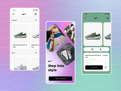 Nike mobile app design ios iphone mobile nike sneakers ui ux