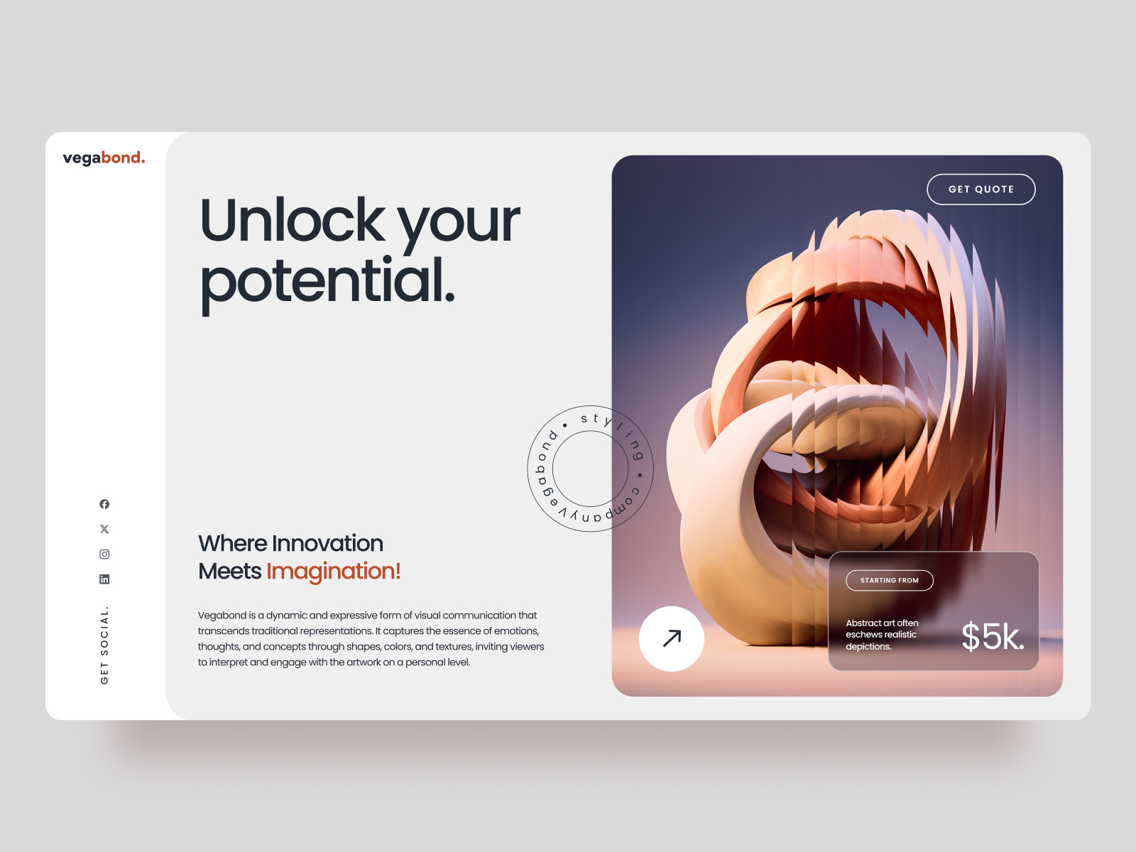 Abstract Styling Website banner UI by Hrishikesh Shome on Dribbble