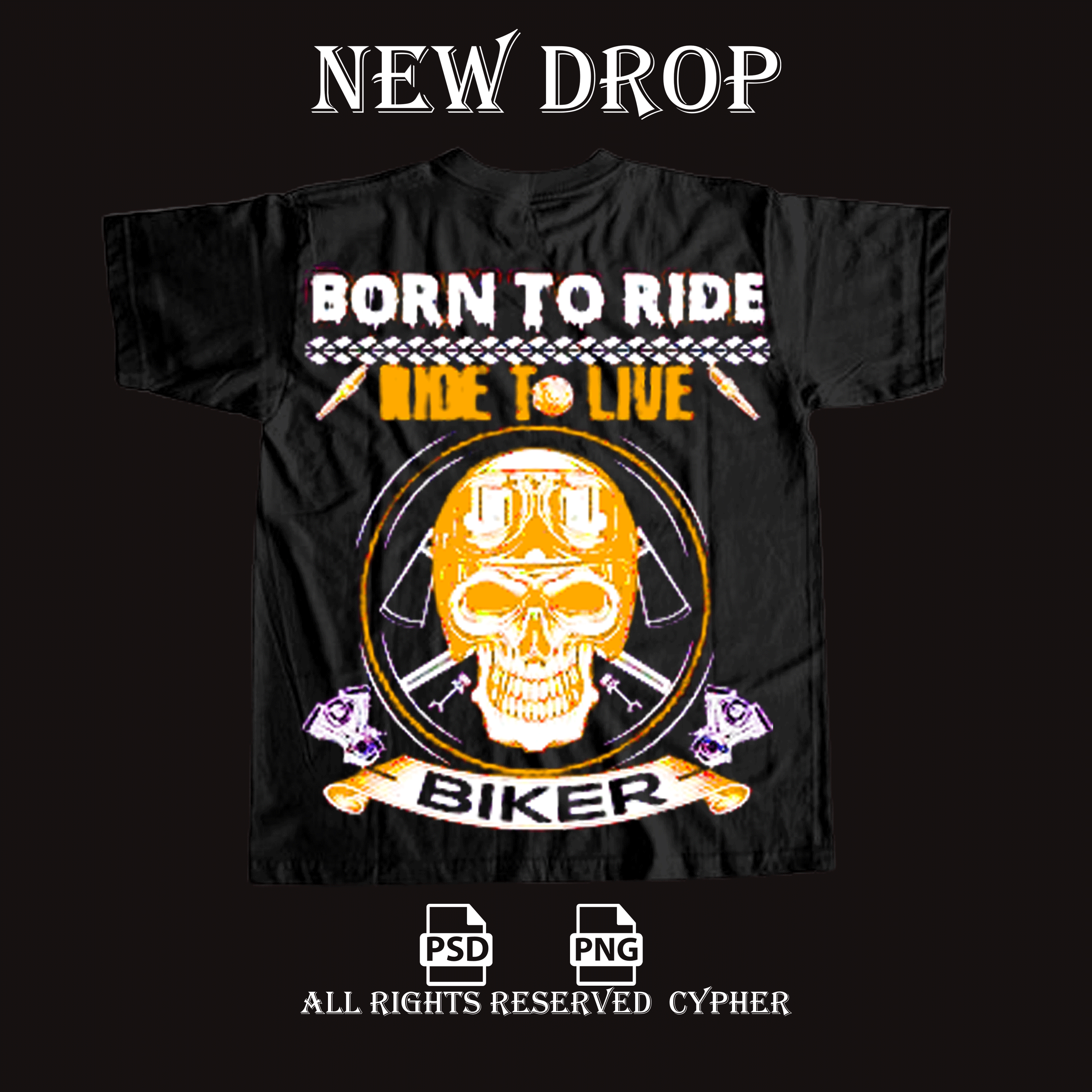 T-shirt streetwear born to ride 3d graphic design men fashion street fashion t shirt