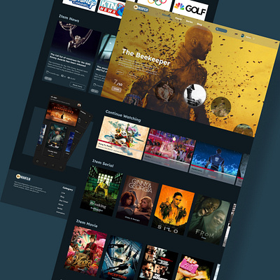 MAHFILM WEBSITE design ui ux website