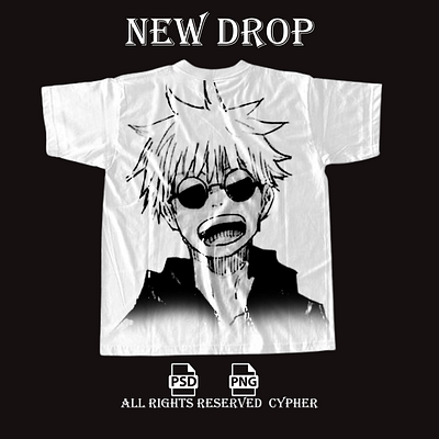 t-shirt design anime