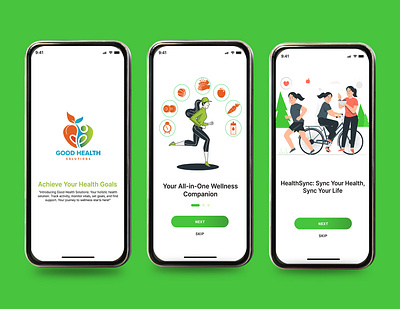 Health app design animation app design branding design graphic design health app design mobile app ui