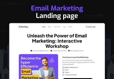 Email Marketing Landing Page agency digital marketing agency email marketing landing page marketing motion graphics ui uiux web design website