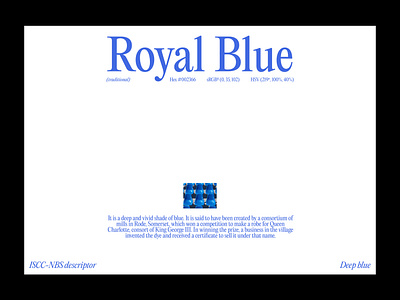 Royal Blue | Editorial layout, pt. 8 design editorial figma graphic design grid landing landing page layout minimal minimalism minimalist poster swiss typographic typography ui ui design user interface web web design