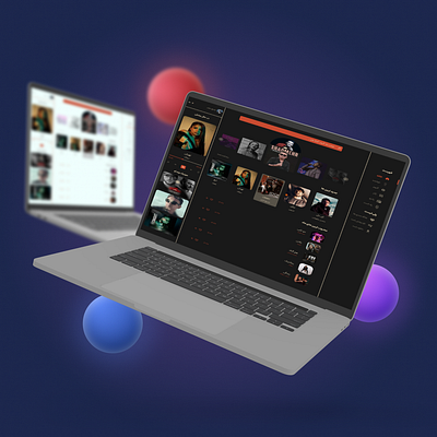 MUSIC WEBSITE design music ui ux website