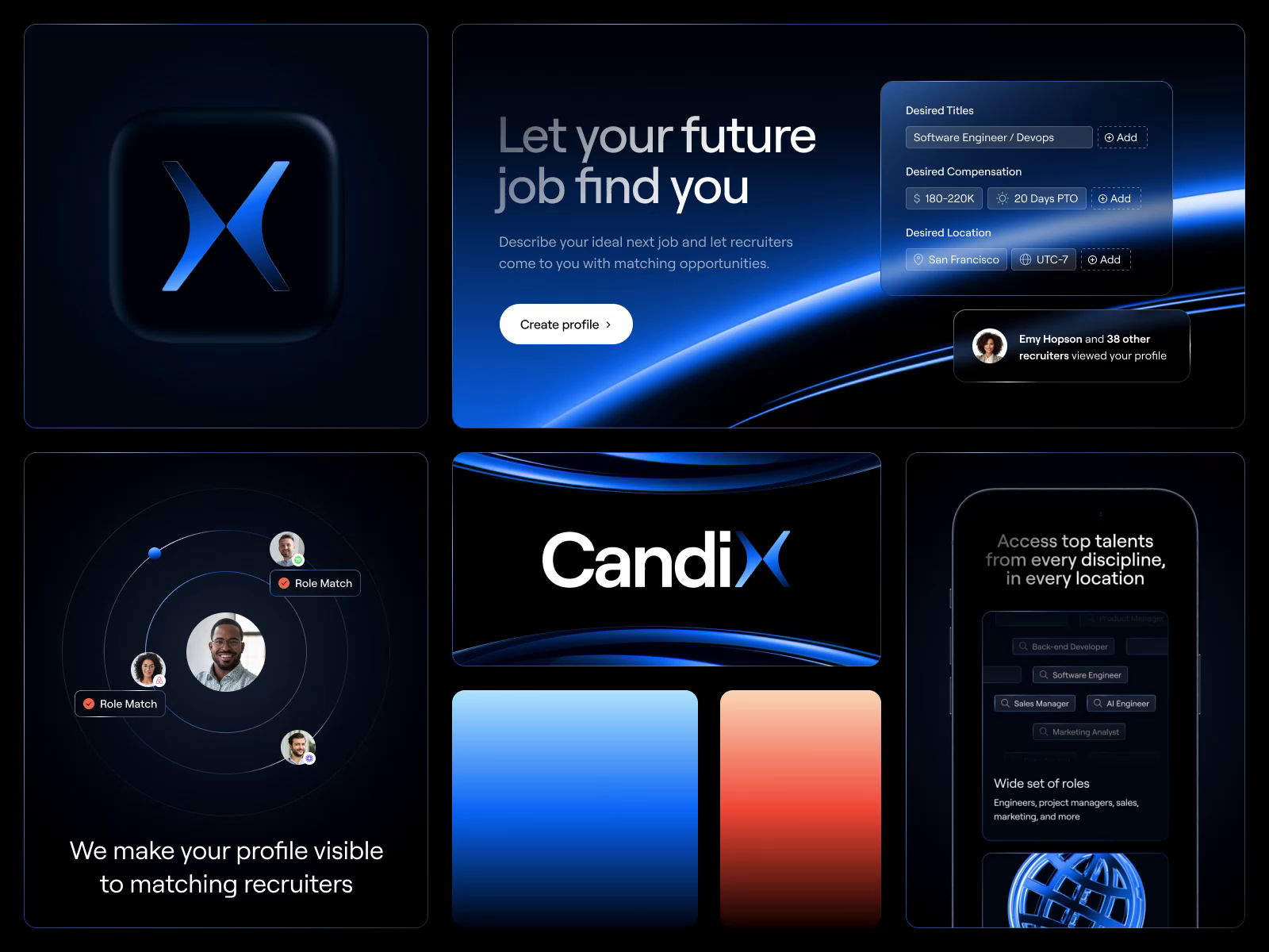 Example of Brand Idenity & Website Design for Candix