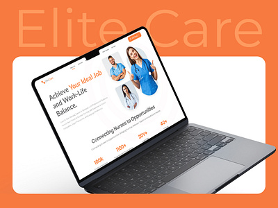 Elite Care - Landing Page creativedesign designinspiration dribbbleshot interactiondesign interactivedesign userexperience userinterface webdesign