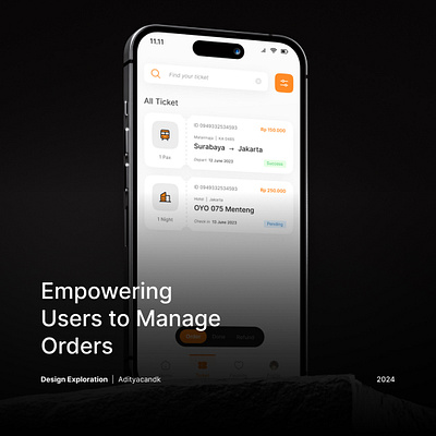 Empowering Users to Manage Orders branding graphic design ui user experience user interface ux
