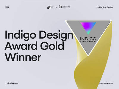 We're Indigo Design Award Gold Winners! 🎉 admin panel ai app awards b2b b2c chatgpt crm dashboard design fintech gold mobile saas transportation ui ux web website winner