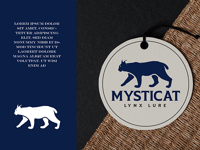 MYSTICAT LOGO animal branding cat cat logo design graphic design illustration logo wild cat wild cat logo