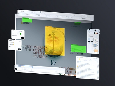 Monolytics - layered isometric interface, use for your needs 3d analytics animation behaviour cinema 4d clean customer dashboard interaction interface isometric layered minimal product product design research user user research web web app