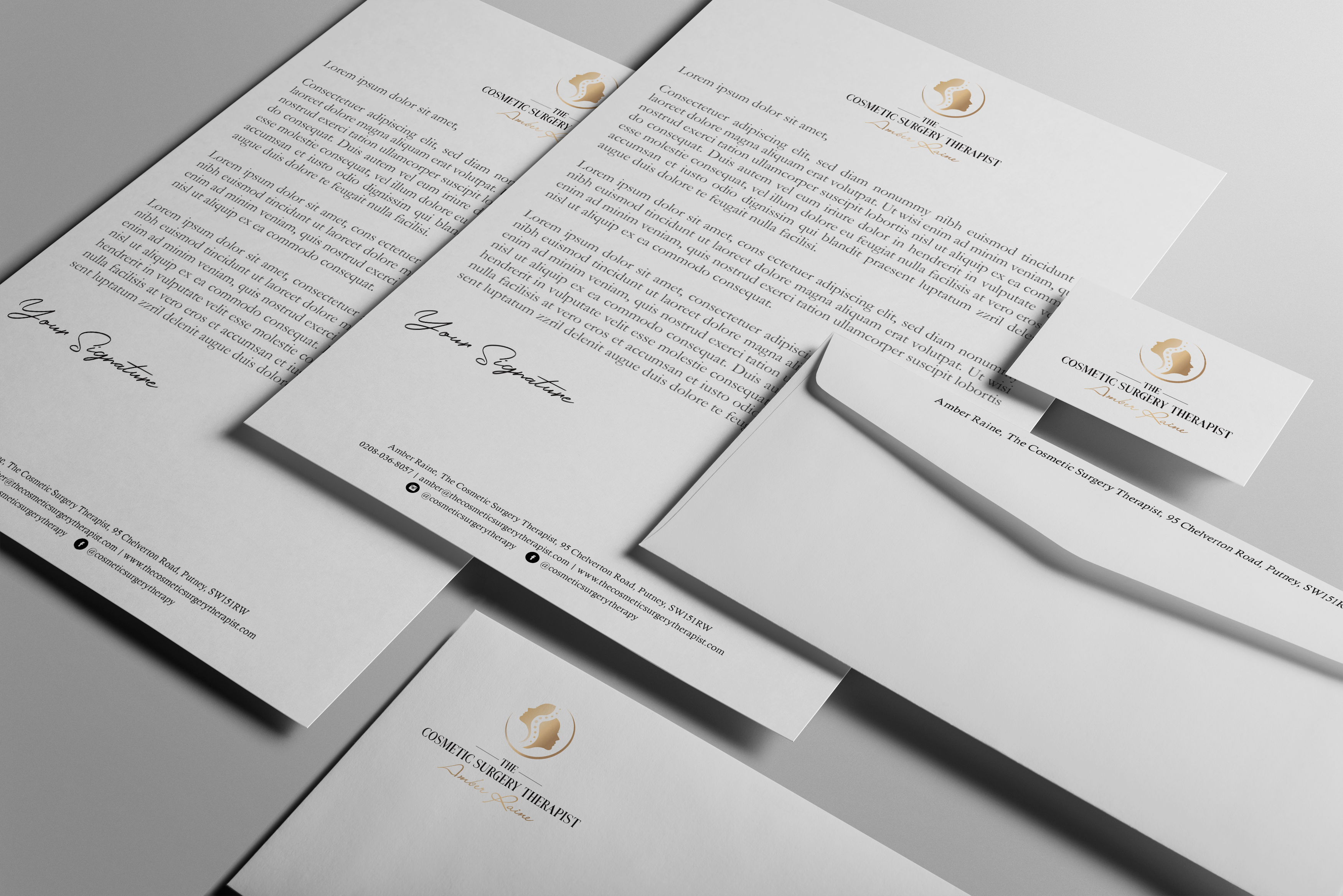 Branding Cosmetic Surgery Therapist branding design graphema digital graphic design illustrator logo photoshop