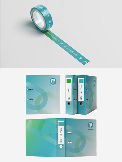 Material Graphic Design for Pharmacy Firm branding graphic design material design