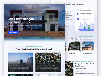 Landing Page - Real Estate Agency agency real estate landing page real estate uiux web design