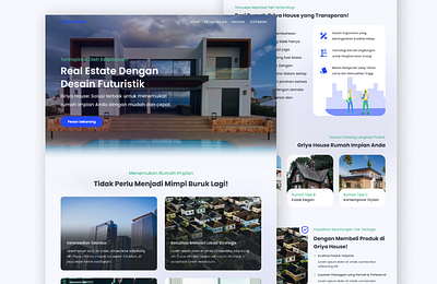 Landing Page - Real Estate Agency agency real estate landing page real estate uiux web design