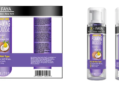 Package Designer for X-Faya Mousse. branding graphic design