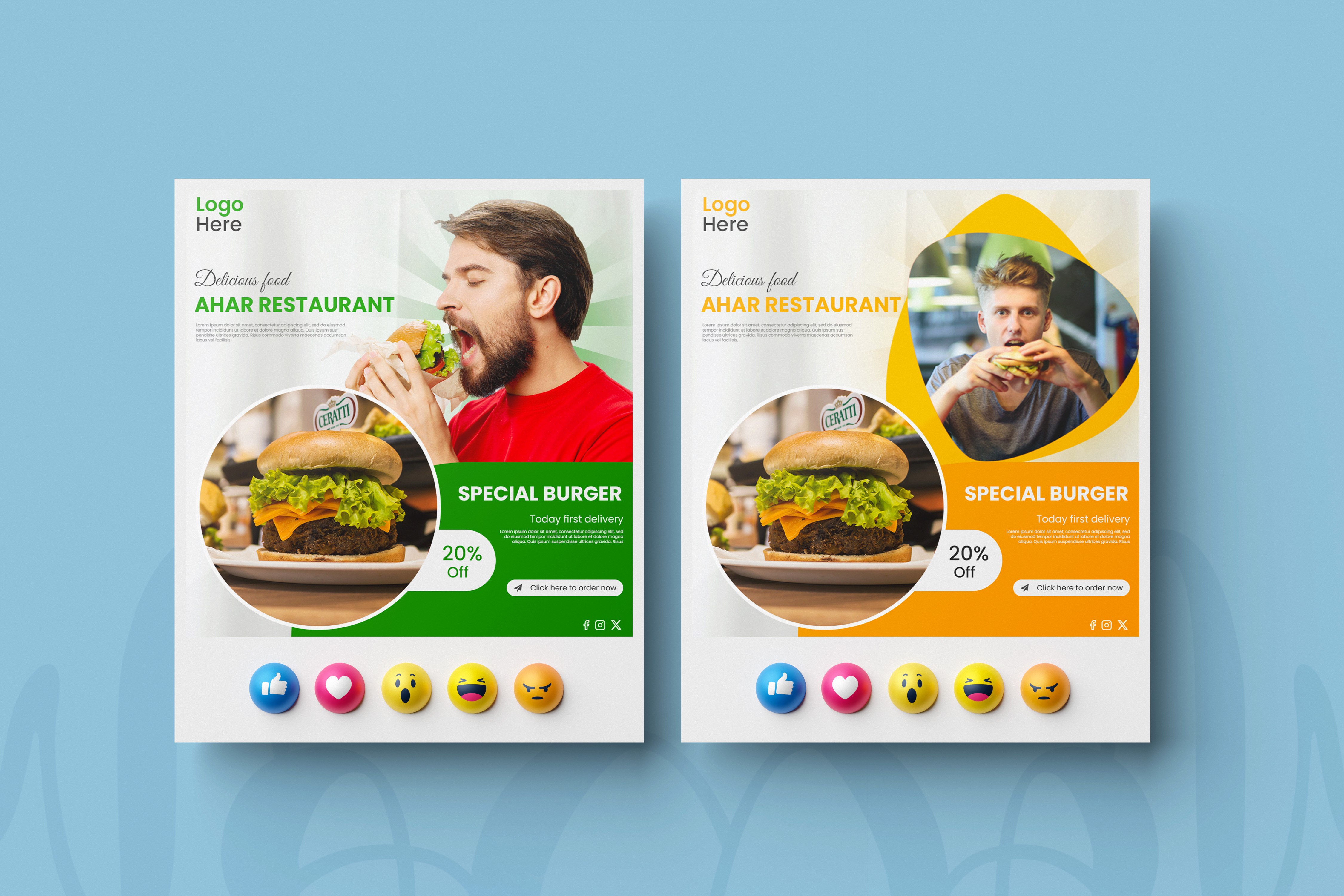 Social Media Food Poster Design banner design burger creative design food poster graphic design poster poster design social media post social media poster