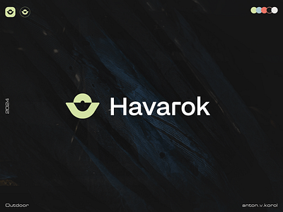 Havarok branding design icon identity logo mark minimal nordic ocean outdoor sea sport sun symbol