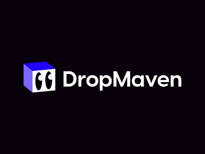 DropMaven Logo abstract logo app logo branding design logo startup logo