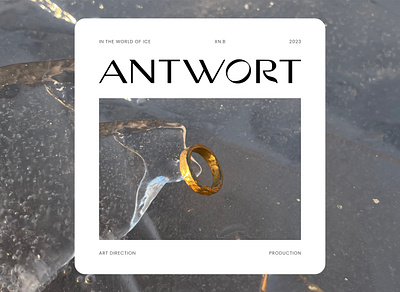 Antwort jewellery brand: Art Direction, Design, Production art direction brand identity branding design graphic design logo motion graphics production