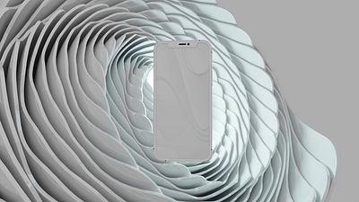 White Phone Model 3d animation app blender branding clean design futuristic graphic design iphone motion graphics phone simple ui white