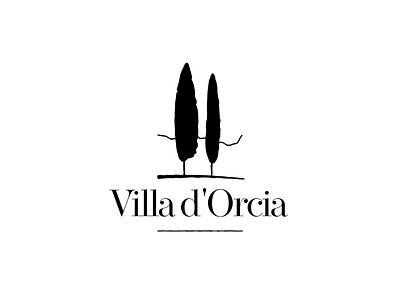 Villa d'Orcia branding concept graphic design identity logo logo design mark symbol villa