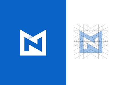 M & N letter monogram grid modern creative logo design 3d 99designs blue color logo branding fiverr fox logo gradient grid logo lettermark logo logodesign m logo m n logo minimal minimalist modern logo monogram logo n logo upwork wordmark